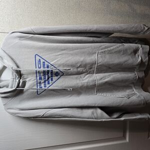 Guess Gray Hoodie with Blue Logo